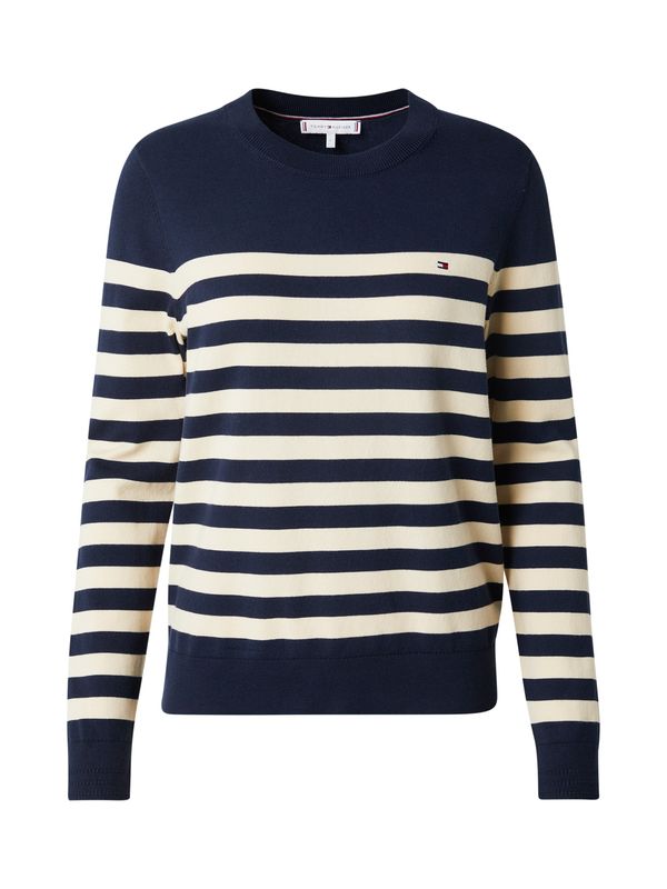 TOMMY HILFIGER TOMMY HILFIGER Pulover  marine / volneno bela