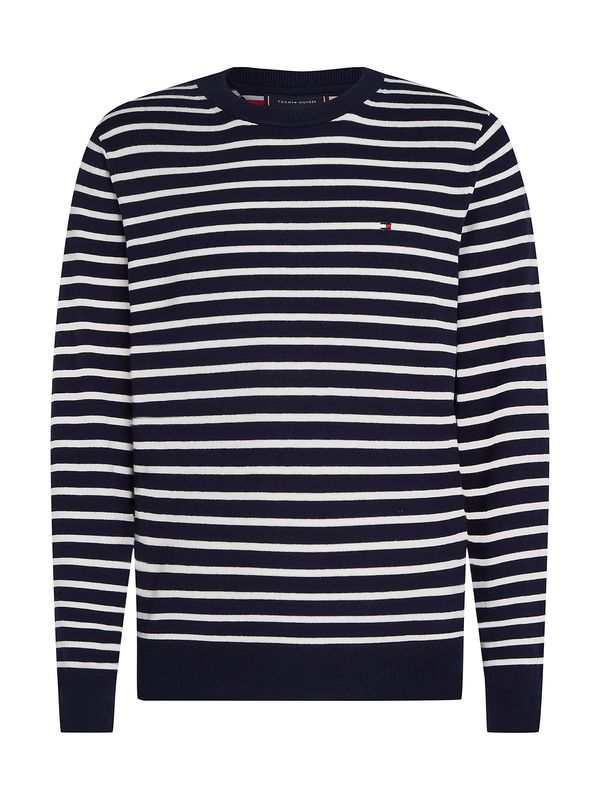 TOMMY HILFIGER TOMMY HILFIGER Pulover  mornarska / bela