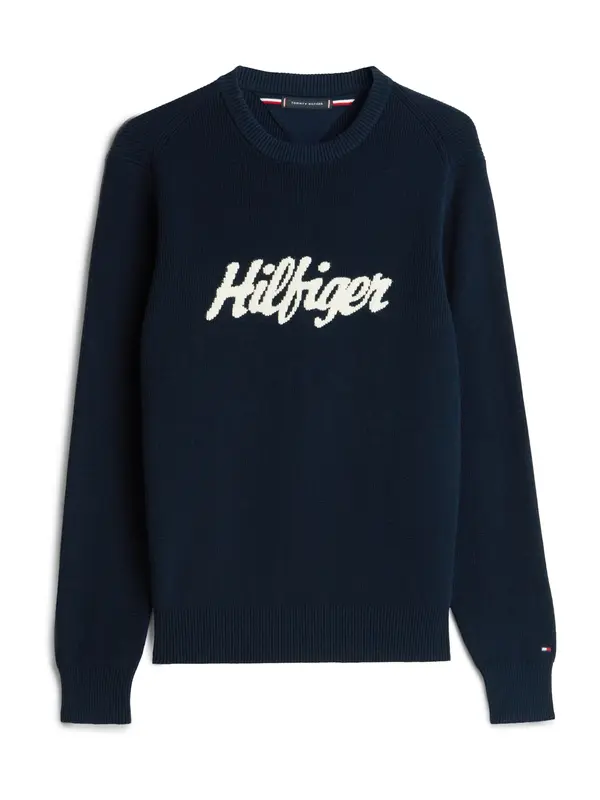 TOMMY HILFIGER TOMMY HILFIGER Pulover  mornarska / bela