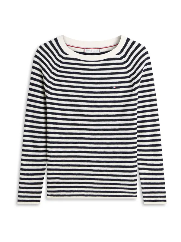 TOMMY HILFIGER TOMMY HILFIGER Pulover  mornarska / bela