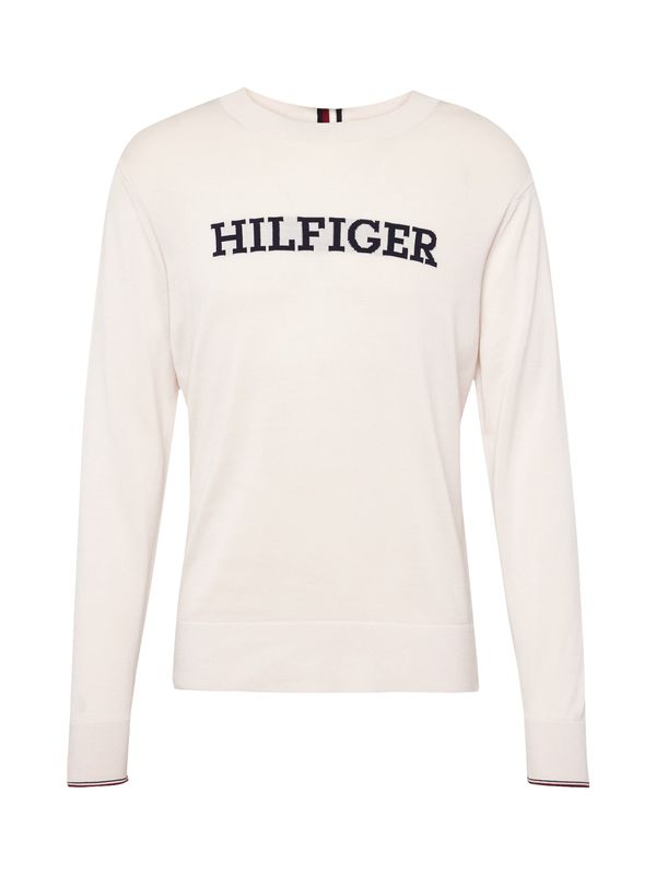 TOMMY HILFIGER TOMMY HILFIGER Pulover  mornarska / rdeča / biserno bela