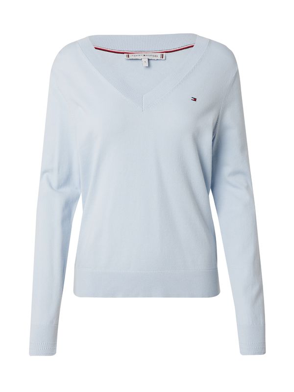 TOMMY HILFIGER TOMMY HILFIGER Pulover  mornarska / svetlo modra / rdeča / bela