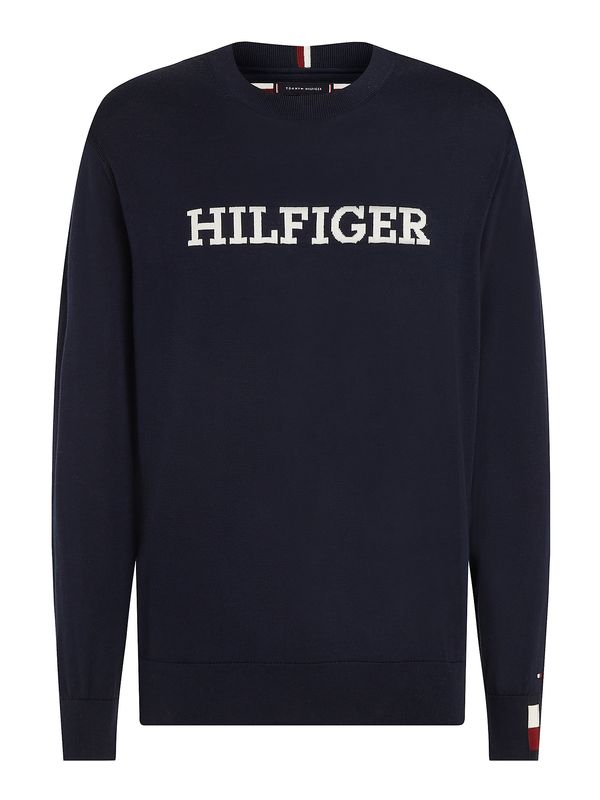 TOMMY HILFIGER TOMMY HILFIGER Pulover  mornarska / temno rdeča / bela