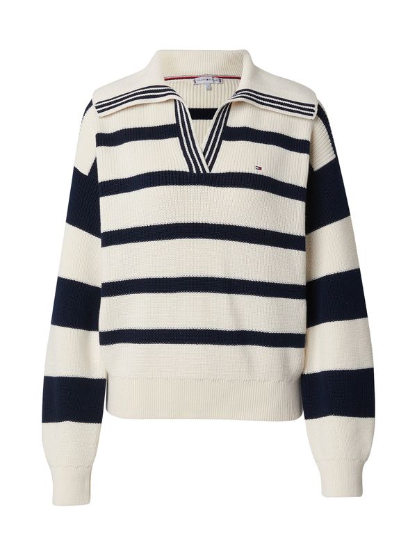 TOMMY HILFIGER TOMMY HILFIGER Pulover  mornarska / volneno bela