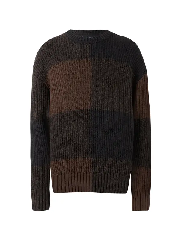 TOMMY HILFIGER TOMMY HILFIGER Pulover  rjava / temno rjava / pikčasto rjava