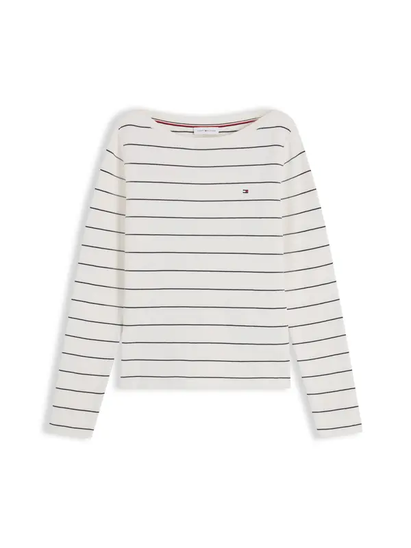TOMMY HILFIGER TOMMY HILFIGER Pulover  slonovina / mornarska