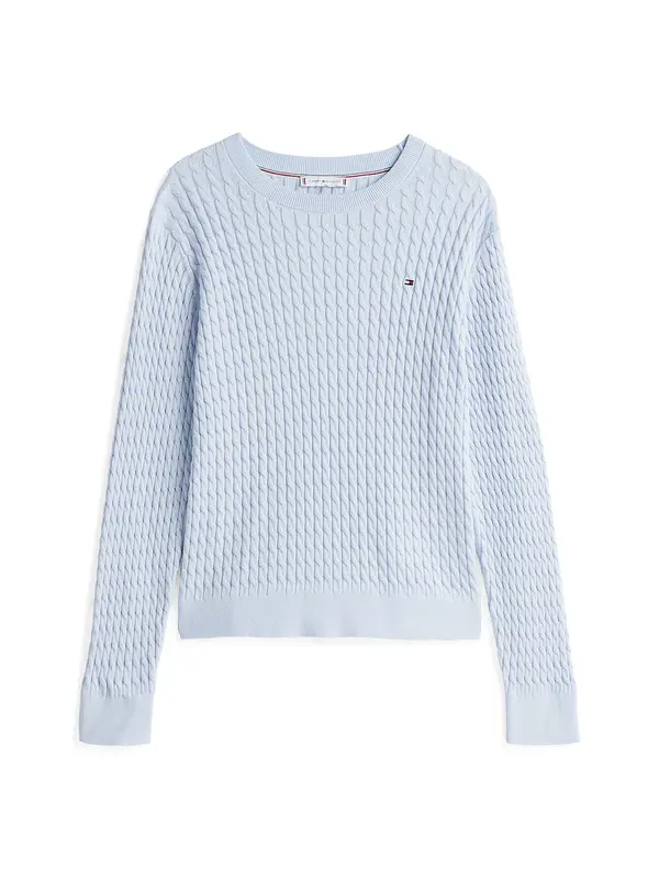TOMMY HILFIGER TOMMY HILFIGER Pulover  svetlo modra