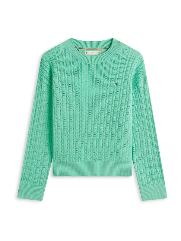 TOMMY HILFIGER TOMMY HILFIGER Pulover  svetlo zelena