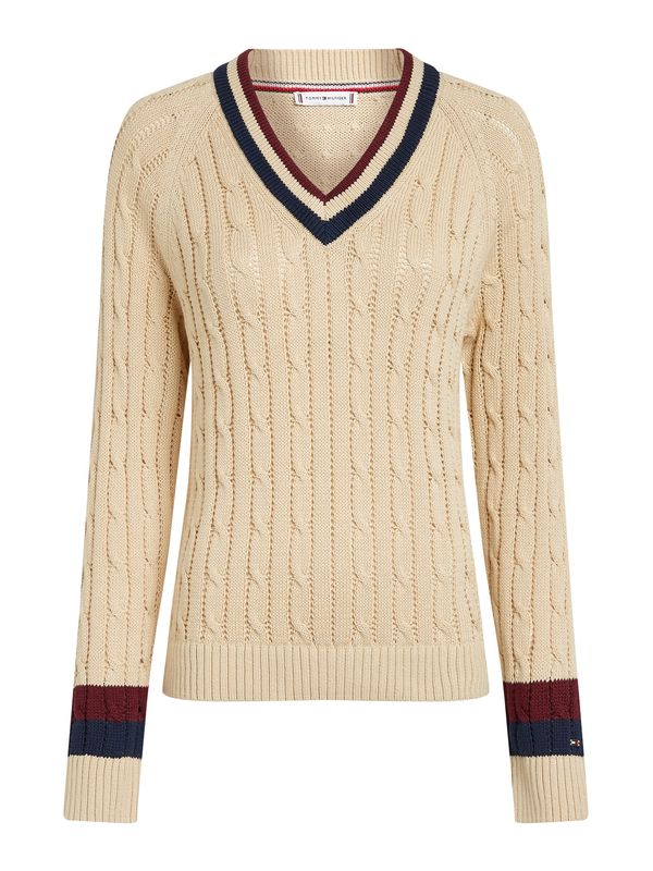 TOMMY HILFIGER TOMMY HILFIGER Pulover 'VARSITY'  bež