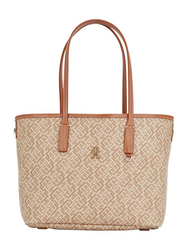 TOMMY HILFIGER TOMMY HILFIGER Ročna torbica  konjak / kaki / oliva / bela