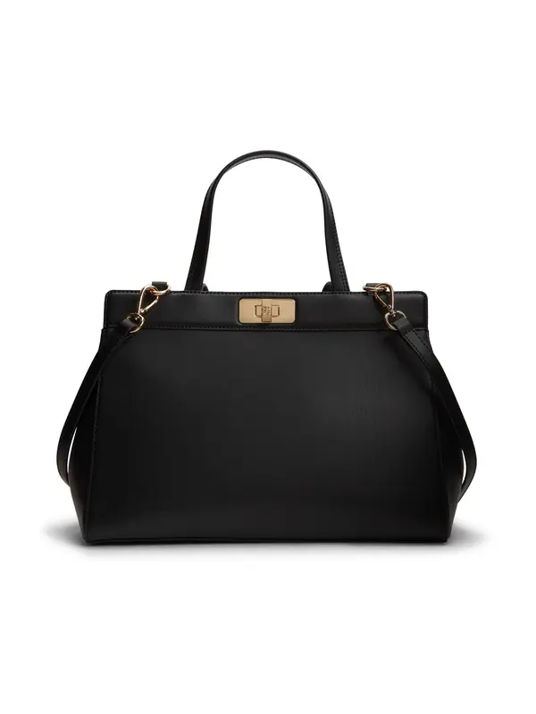 TOMMY HILFIGER TOMMY HILFIGER Ročna torbica 'Modern Turn Lock'  črna