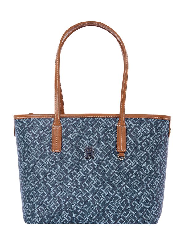 TOMMY HILFIGER TOMMY HILFIGER Ročna torbica  mornarska / svetlo modra / pueblo / bela