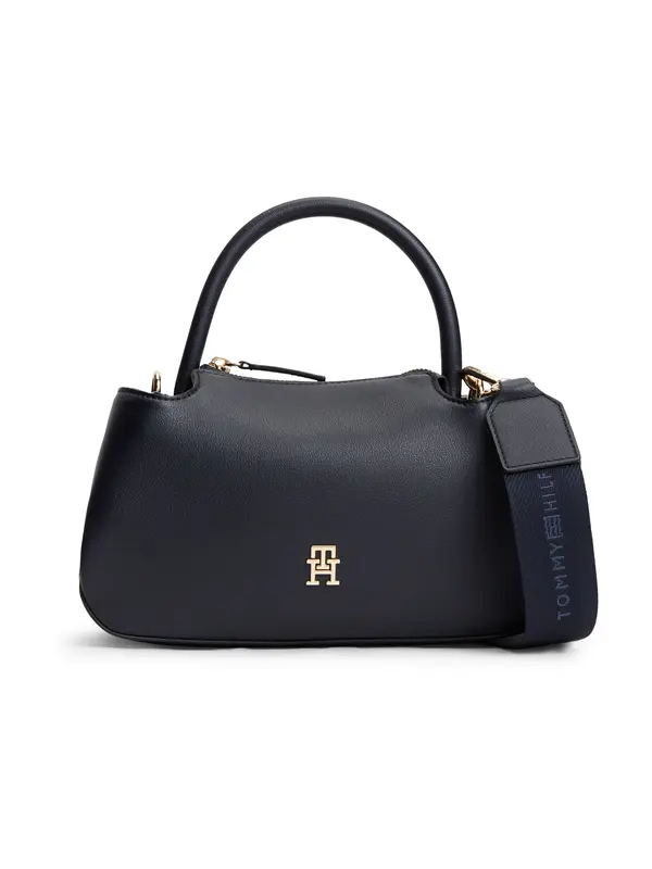 TOMMY HILFIGER TOMMY HILFIGER Ročna torbica 'TH Monogram Repeat Logo'  temno modra / rdeča / bela