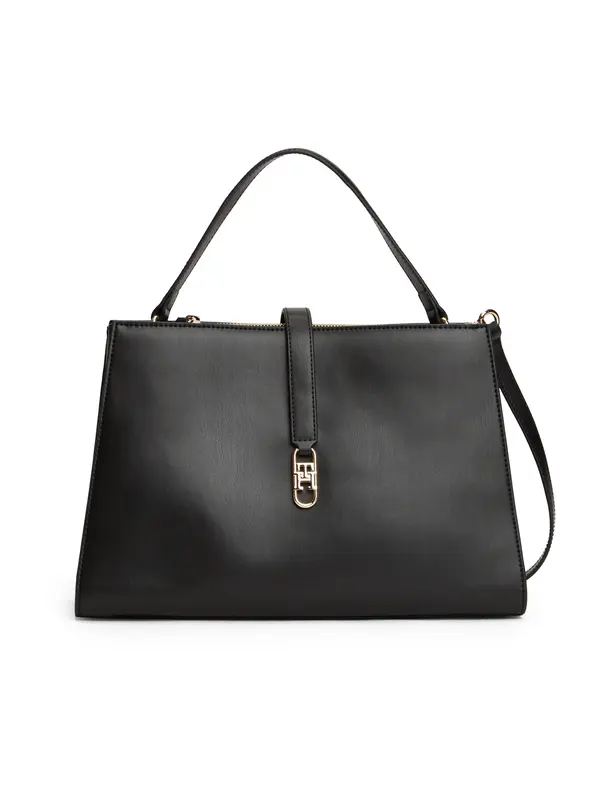 TOMMY HILFIGER TOMMY HILFIGER Ročna torbica  zlata / črna