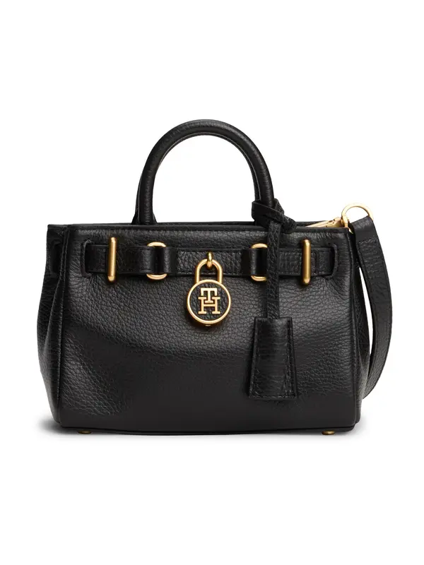 TOMMY HILFIGER TOMMY HILFIGER Ročna torbica  zlata / črna