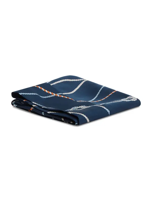 TOMMY HILFIGER TOMMY HILFIGER Ruta 'Rope Print Pure'  ecru / modra / marine / jastog