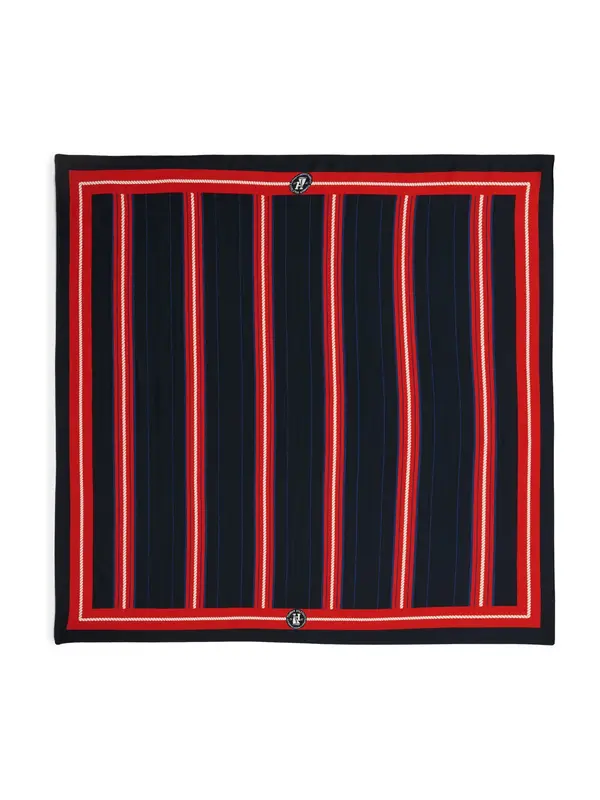 TOMMY HILFIGER TOMMY HILFIGER Šal  modra / mornarska / rdeča