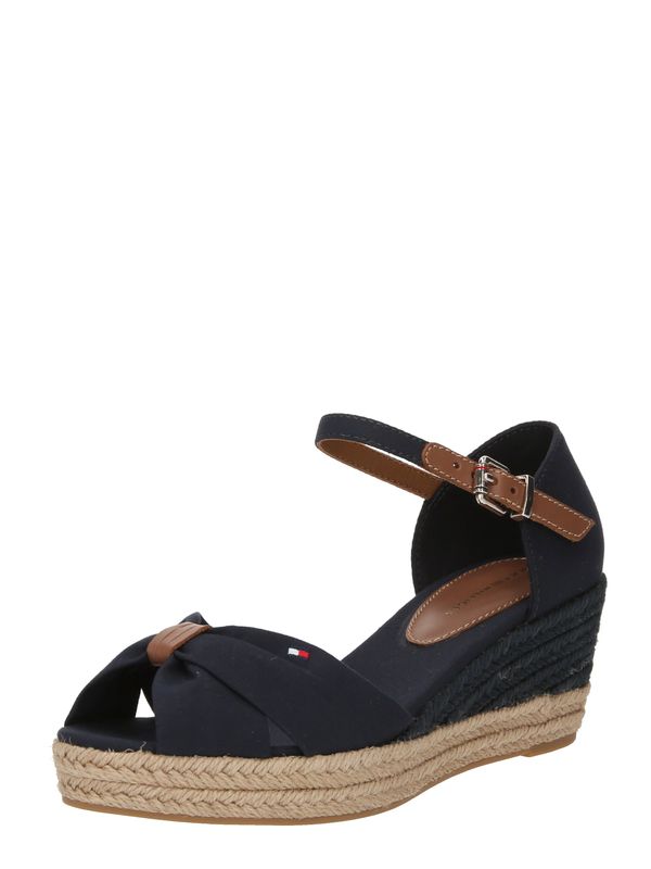 TOMMY HILFIGER TOMMY HILFIGER Sandali 'Elba'  mornarska / rjava