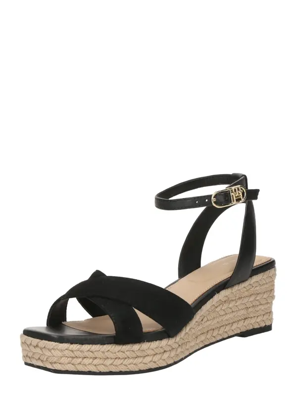 TOMMY HILFIGER TOMMY HILFIGER Sandali s paščki  črna