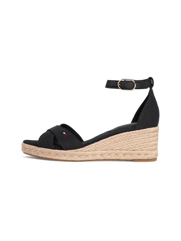 TOMMY HILFIGER TOMMY HILFIGER Sandali s paščki  črna