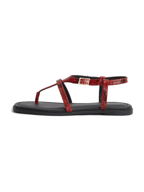 TOMMY HILFIGER TOMMY HILFIGER Sandali s paščki  živo rdeča