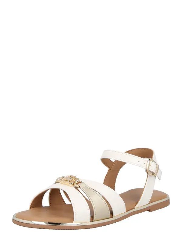 TOMMY HILFIGER TOMMY HILFIGER Sandali  zlata / bela
