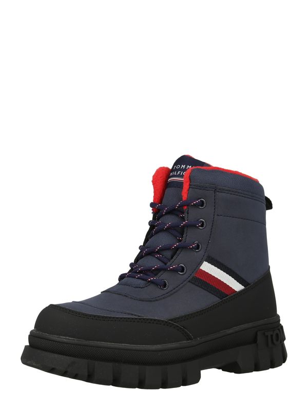 TOMMY HILFIGER TOMMY HILFIGER Škornji  marine / temno rdeča / črna / bela