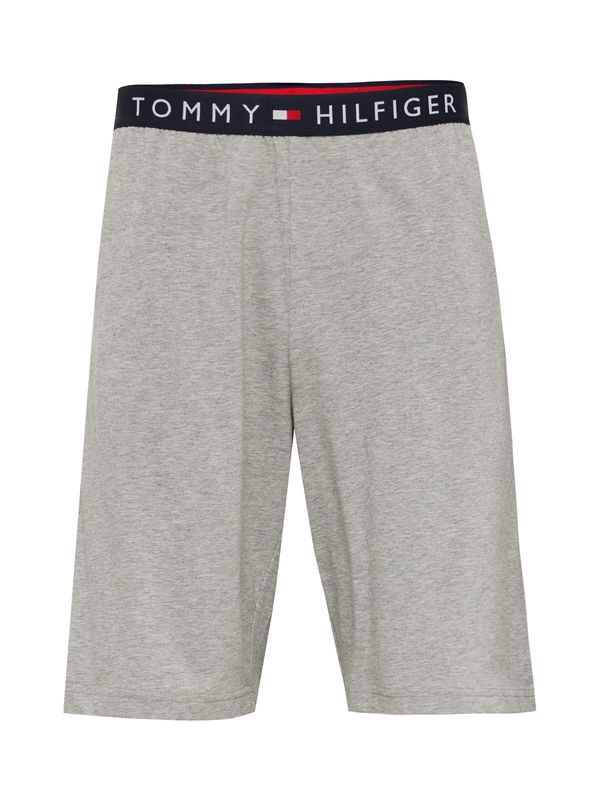 TOMMY HILFIGER TOMMY HILFIGER Spodnji del pižame  mornarska / pegasto siva / rdeča / bela