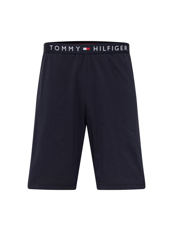 TOMMY HILFIGER TOMMY HILFIGER Spodnji del pižame  mornarska / rdeča / bela