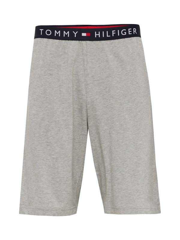 TOMMY HILFIGER TOMMY HILFIGER Spodnji del pižame  mornarska / siva / rdeča / bela