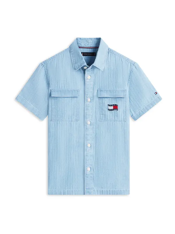 TOMMY HILFIGER TOMMY HILFIGER Srajca  mornarska / moder denim / rdeča / bela