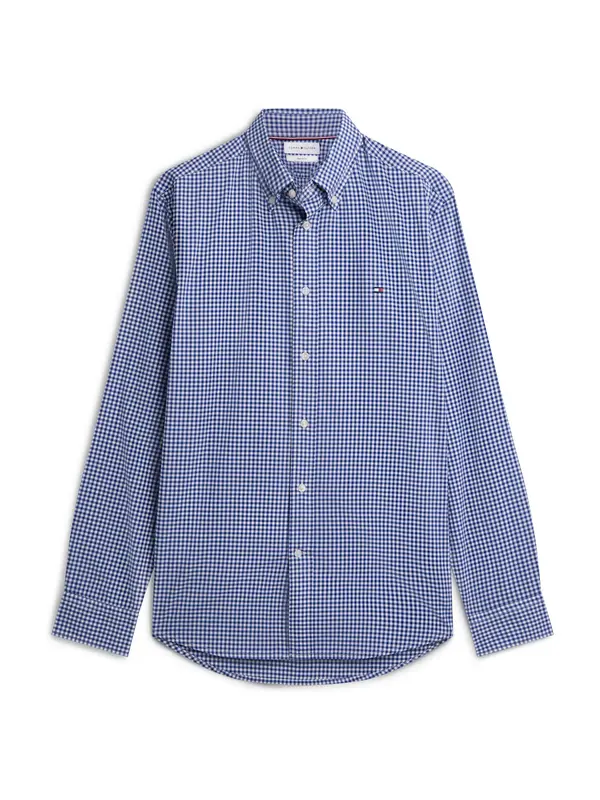TOMMY HILFIGER TOMMY HILFIGER Srajca 'Regular Fit Flex Gingham'  modra