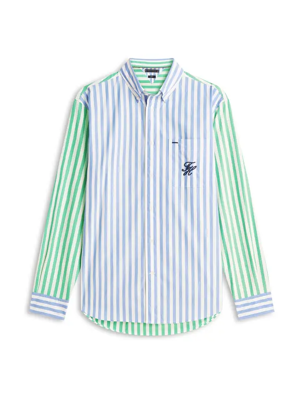 TOMMY HILFIGER TOMMY HILFIGER Srajca  svetlo modra / limeta / bela