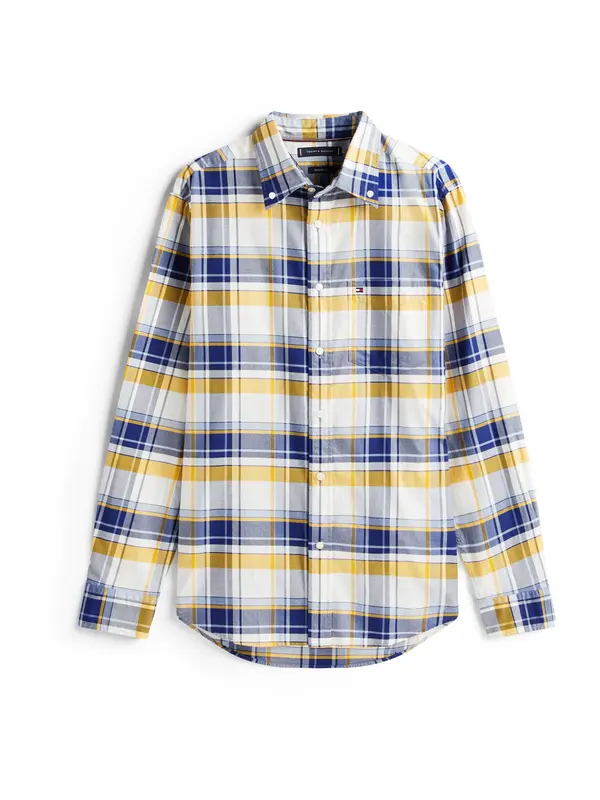 TOMMY HILFIGER TOMMY HILFIGER Srajca  svetlo modra / temno modra / temno rumena / bela