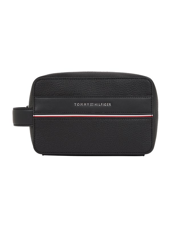 TOMMY HILFIGER TOMMY HILFIGER Toaletna torbica  rdeča / črna / srebrna / bela