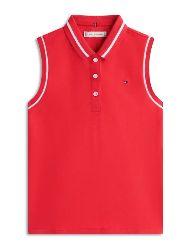 TOMMY HILFIGER TOMMY HILFIGER Top 'CLASSIC'  živo rdeča / bela