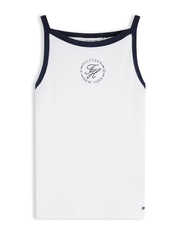 TOMMY HILFIGER TOMMY HILFIGER Top  črna / bela