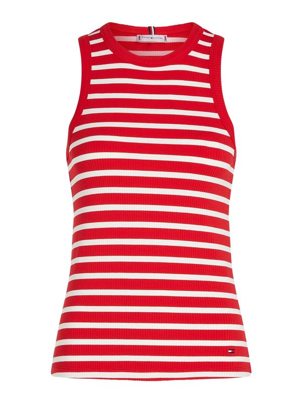 TOMMY HILFIGER TOMMY HILFIGER Top  rdeča / črna / bela