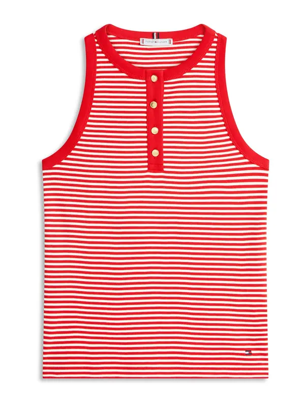 TOMMY HILFIGER TOMMY HILFIGER Top  rdeča / off-bela
