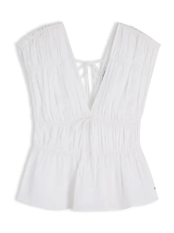 TOMMY HILFIGER TOMMY HILFIGER Top 'Regular Fit Sleeveless Smock Blouse With'  bela