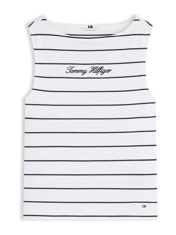 TOMMY HILFIGER TOMMY HILFIGER Top 'Slim Tank'  mornarska / bela