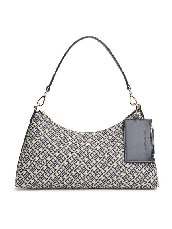 TOMMY HILFIGER TOMMY HILFIGER Torba za čez ramo  bež / mornarska / svetlo modra
