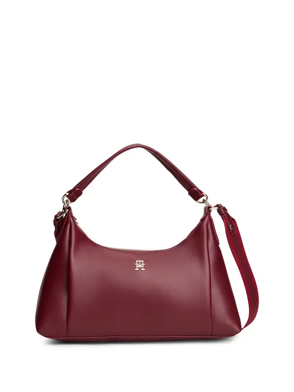TOMMY HILFIGER TOMMY HILFIGER Torba za čez ramo 'Essential'  vinsko rdeča