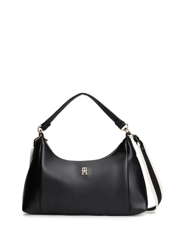 TOMMY HILFIGER TOMMY HILFIGER Torba za čez ramo 'Essential'  zlata / črna