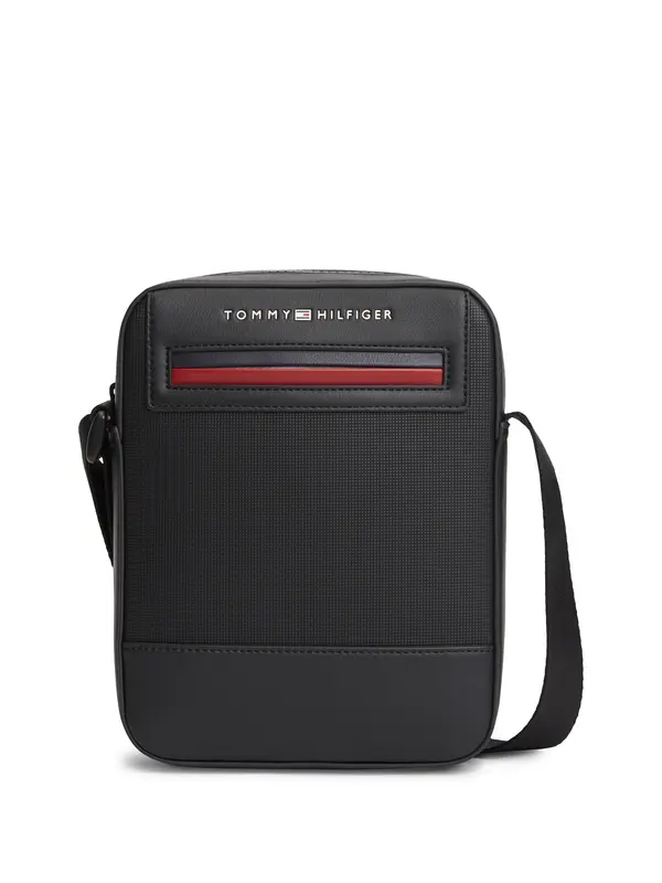 TOMMY HILFIGER TOMMY HILFIGER Torba za čez ramo 'Foundation'  bordo / črna
