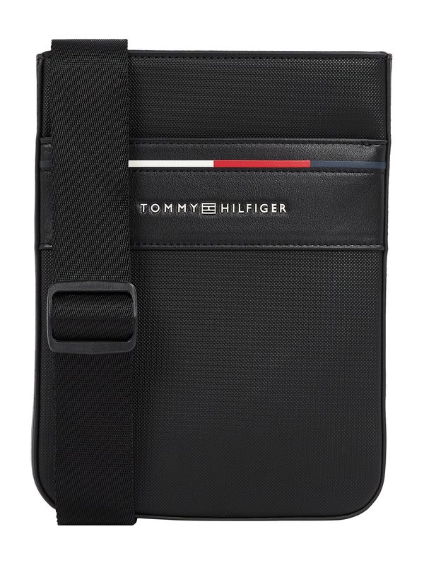 TOMMY HILFIGER TOMMY HILFIGER Torba za čez ramo 'FOUNDATION'  rdeča / črna / off-bela