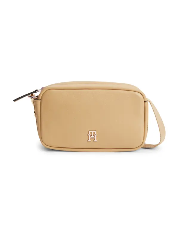 TOMMY HILFIGER TOMMY HILFIGER Torba za čez ramo 'Logo Tape Camera'  bež