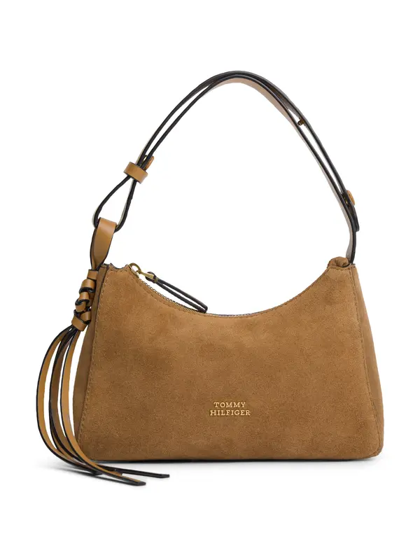 TOMMY HILFIGER TOMMY HILFIGER Torba za čez ramo 'Metal Logo Shoulder'  karamel