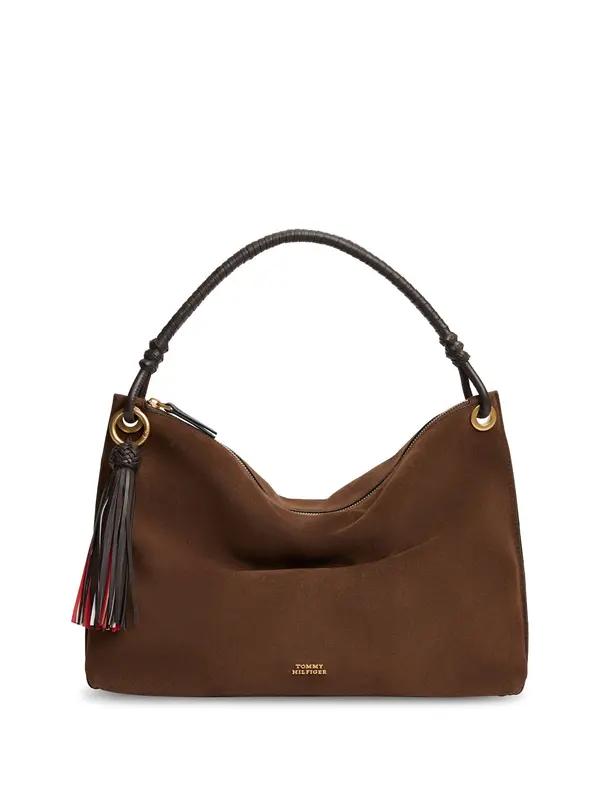 TOMMY HILFIGER TOMMY HILFIGER Torba za čez ramo  rjava