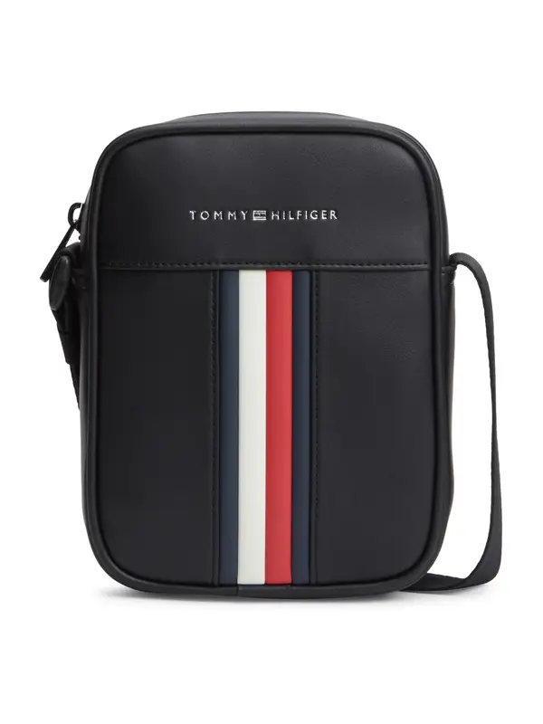 TOMMY HILFIGER TOMMY HILFIGER Torba za čez ramo 'Signature Tape'  mornarska / rdeča / črna / bela